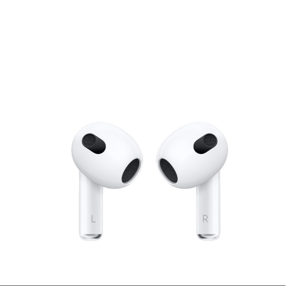 AirPods 3rd generation with case, accessories, and apple coverage til 2024